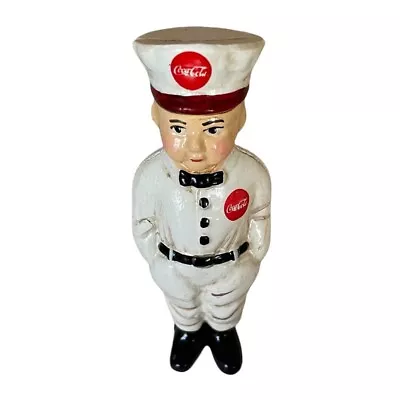 Cast Iron Coca-Cola Gas Boy Money Bank Coke Service Man D.H. Lee 1949 - Man Cave • $54.95