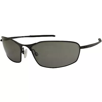 $259.95 • Buy Oakley OO 4141-0660 Whisker Matte Black Frame Prizm Grey Lens Mens Sunglasses