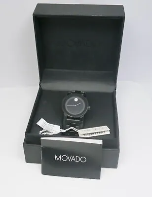 $299.99 • Buy Ladies Black Movado Bold Ceramic Watch W/ Box, Tags & Manual ~ Free Shipping