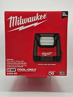 Milwaukee M18 ROVER LED Dual Power Flood Light 4000 Lumens 2366-20 (Tool Only) • $119.98