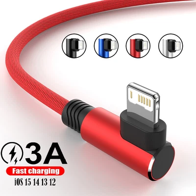 $5.69 • Buy 90 Degree Elbow USB Charger Cable For IPhone IPad IPod Fast Charging Data Cord