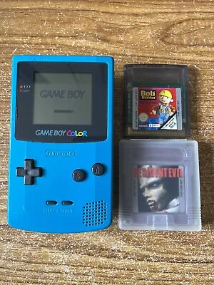 Nintendo Game Boy Color 32KB Handheld System - Teal + 2 Games • £49.99
