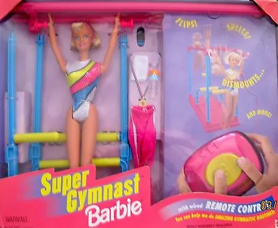 Super Gymnast Barbie Doll 1999  Remote Control  Mattel New SEALED • $507.84