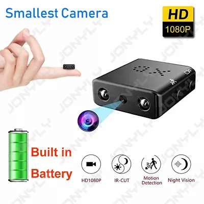 HD Mini Camera Motion Detection Night Vision Card Recording Home Security Cam • $13.99