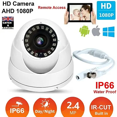 Dome / Bullet Smart IP CCTV Camera 2.4MP TVI AHD CVI CVBS Full HD 1080P (A545) • £22.24