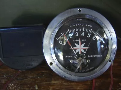 Vtg. Airguide Tachometer W/sending Unit 7k Hot Rod Drag Boat Racing Marine Parts • $56.45