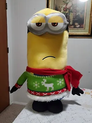$35 • Buy Gemmy Minion Kevin With Christmas Sweater 24 