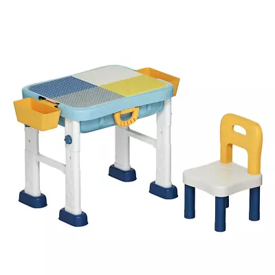 6-In-1 Kids Activity Table And Chair Set With Adjustable Heights • £74.92