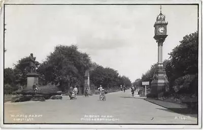 1935 W. Haig Parry Albert Park Middlesborough Child Tricycle & Pushchair Rp Pc • £7.90