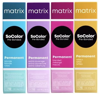 Matrix SoColor Pre-Bonded Permanent Hair Color 3oz Tube - CHOOSE SHADE • $10.78