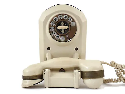 1930s Art Deco Wall Mount Monophone Jukebox W/Spit Cup Mouthpiece & Brass Accent • £539.12
