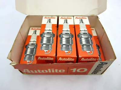 8x NOS Vintage Autolite 45 Spark Plugs Resistor BRF42 Made In USA • $49.95
