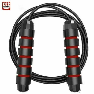 Jump Rope Gym Aerobic Exercise Boxing Skipping Adjustable Bearing Speed Fitness • $5.55