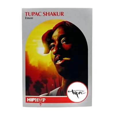 2PAC Tupac Shakur Hip-Hop Trading Card 1990 NBA Hoops Design  • $14