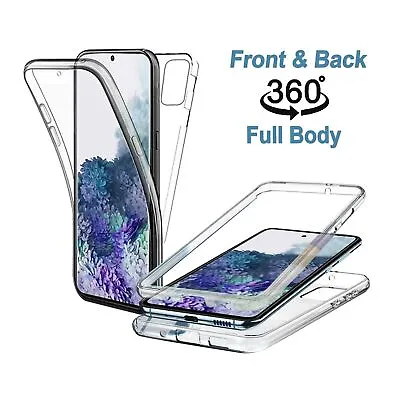 Clear Front & Back Case For Samsung S23 Plus S22 S21 S20 Ultra A53 A13 S23FE A14 • £6.99