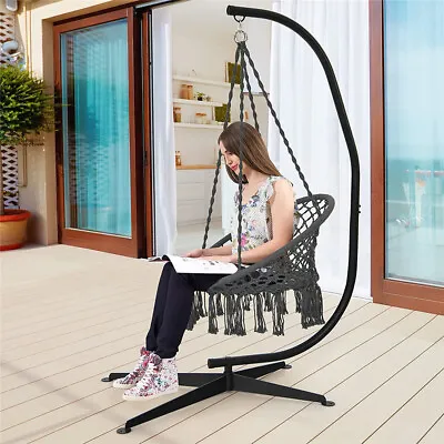 £93.91 • Buy Crisscross C-Stand Hanging Swing Egg Chair Hammock Frame For Garden Pool Beach