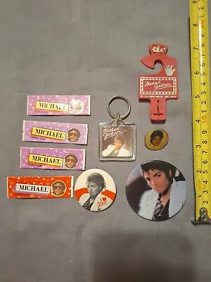 Michael Jackson Pin Belt Hanger Key Chain Bubble Gum Lot • $4.95