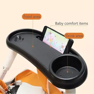 Baby Stroller Dinner Table Cart Pram Snack Tray Milk Bottle Cup Holder Universal • $24.44