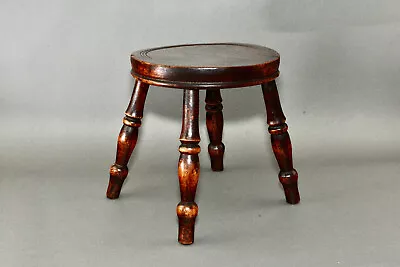 Antique Ash And Elm Country Milking Stool Foot Stool • £92.99