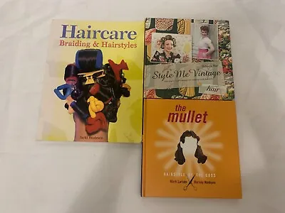 3x Hair Styling Books The Mullet Style Me Vintage Haircare Braiding & Hairstyles • £9.99