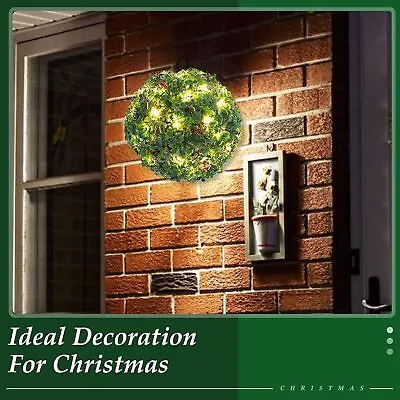 Solar Powered Topiary Ball 20 Led Flower Lights Garden Sphere • £38.99