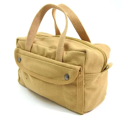 US Army WW2 Style Canvas Tool Bag Very Strong Tankers Tools Kit Storage Bag Tan  • £14.50
