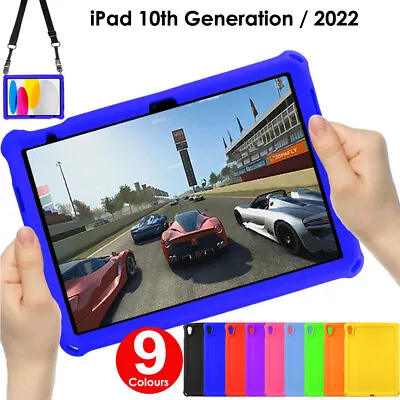 For IPad 10 2022 10.9  10th Gen Rugged Soft Shockproof Kids BUMPER Case Cover • £3.95