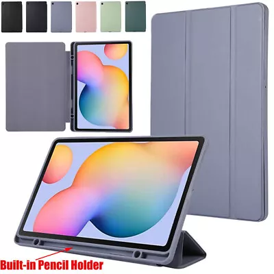 $11.29 • Buy For Samsung Galaxy Tab S6 Lite 10.4  Smart Cover Leather Flip Case With Pen Slot