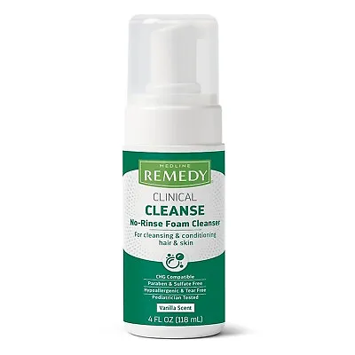 Medline Remedy Phytoplex Cleanser Sensitive Skin No Rinse Foam Hair & Skin 4 Oz. • $8.99