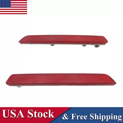 For 2007-2013 Mazda CX-9 2Pcs Rear Bumper Reflectors Light Lamp Red Lens • $18.02