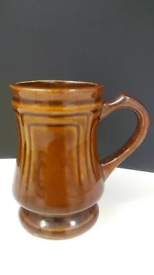 $6.84 • Buy 🌟 Vintage  ULTIMA  Coffee Shop Or Captain Style Mug Brown Leather In Color (m1