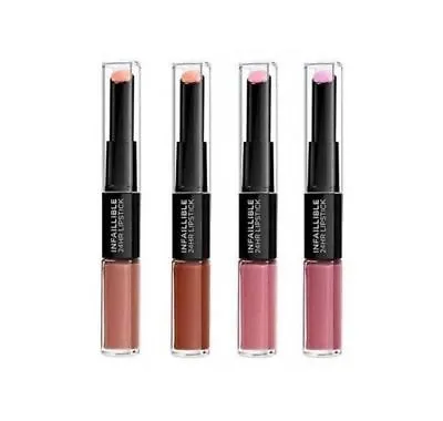 NEW DESIGN- L'OREAL Paris Infallible 2 Step Lipstick - Choose Shade PLEASE READ! • £4.99