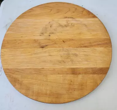 Vintage Round Maple Wood Cutting Board • $18.99