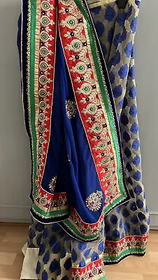 £18 • Buy Women Ladies Indian Pakistani Asian Bollywood Party Wedding Designer Saree Sari