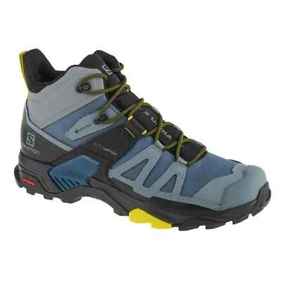 Shoes Trekking Men Salomon X Ultra 4 Mid Gtx 416246 Blue • £244