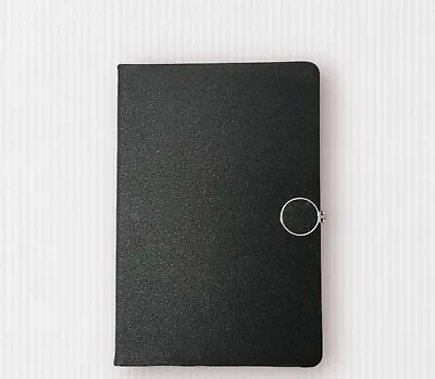 A5 Lined Soft Cove Notebook Notepad Ruled Noted Journal Diary Premium Book Black • £3.99