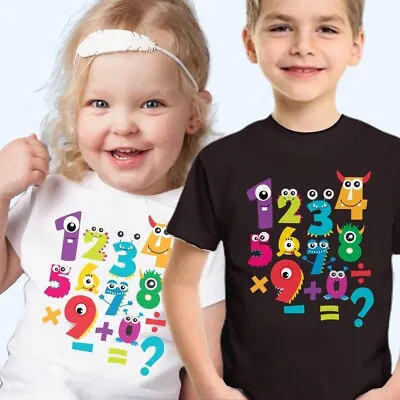 T-Shirt (101) Number Day Maths Day School Kids Boys Girls Gift T Shirt • £7.99