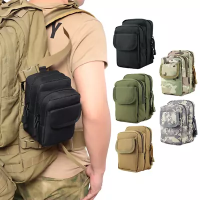 Tactical Holster Military Molle Hip Waist Belt Bag Wallet Pouch Purse Phone Case • $13.99