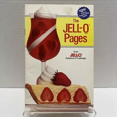 The JELLO Pages - Snacks Salads Desserts Pamphlet Cookbook 1987 W/ Coupon Offer • $4.99