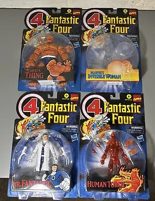 Marvel Legends Lot Fantastic Four Retro Reed Thing Torch Sue Invisible Exclusive • $49.99