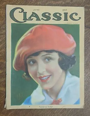 June 1923 Motion Picture Classic Magazine Florence Vidor Cover Movies Film • $35