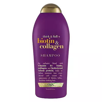 OGX Thick & Full + Biotin & Collagen Volumizing Daily Shampoo 25.4 Fl Oz • $12.28