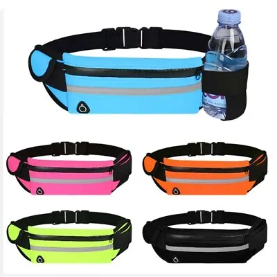 Waterproof Sport Runner Waist Bum Bag Running Jogging Belt Pouch Zip Fanny Pack • $5.80