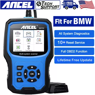 Ancel BM700 Fit For BMW All System OBD2 Scanner Diagnostic Tool Battery ABS SRS • $92