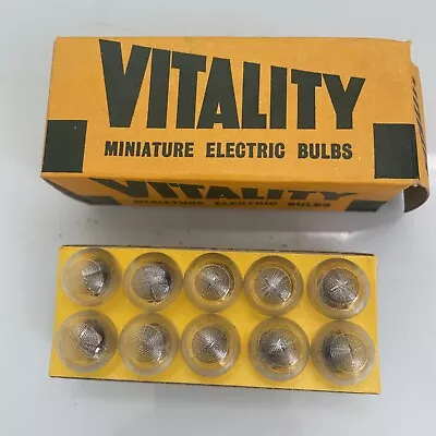 Vintage New-in-Box Ten (10) VITALITY Cycle Dynamo Lamp Bulbs (6V .5A).   (NJ) • $10