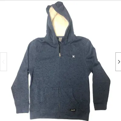 Hurley Men's Full Zip Fleece Lined/sherpa Lined Hoodie (diffused Blue M)nwt • $40.01