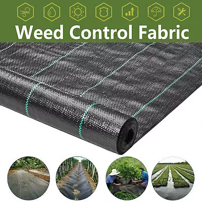 Membrane Weed Control Fabric Garden Ground Cover Landscape Sheet Mulch Underlay • £101.99