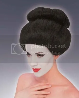 £31.49 • Buy Womens Adult Big Black Asian Geisha Costume Wig