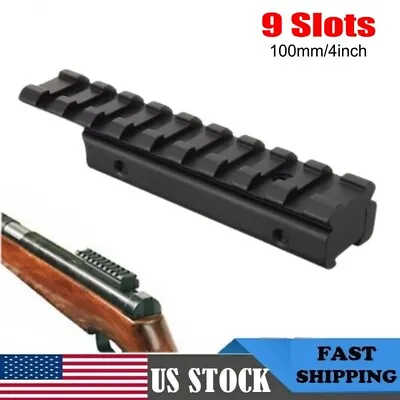 Rifle Scope Mount Base Dovetail Extend Weaver Picatinny Rail Adapter 11mm To 20m • $11.59