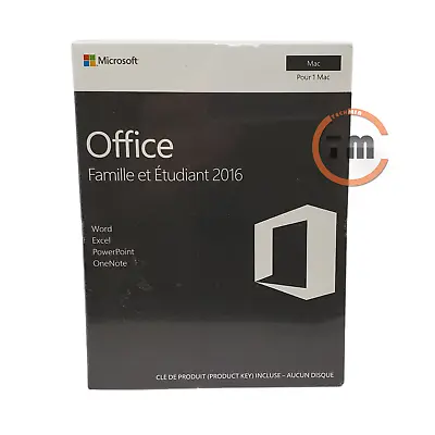 Microsoft Office 2016 French Edition Home And Student GZA-00989 For 1 Mac - NEW™ • $58.95